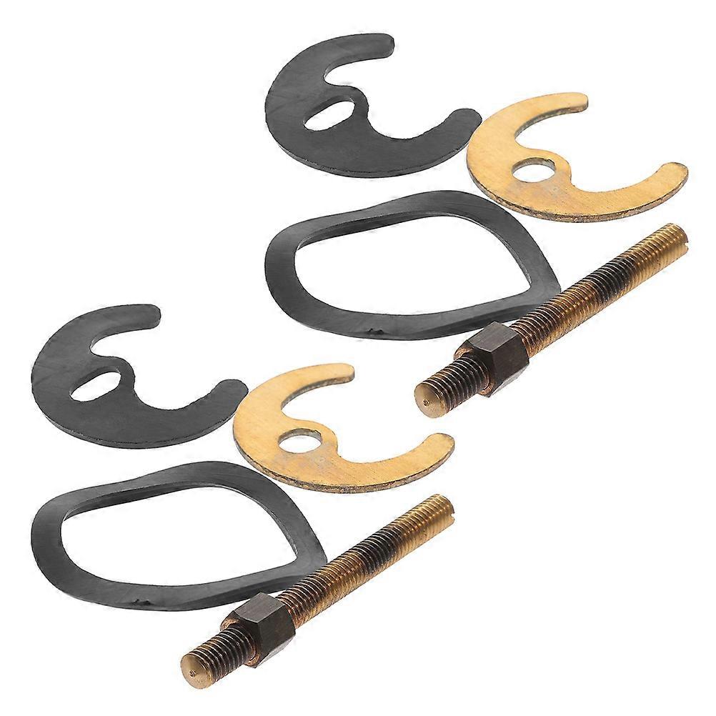 Golden Faucet Fixing Nuts Kit for Single Hole Faucets Easy Installation Durable Rubber and Stainless Steel Components 2 Sets