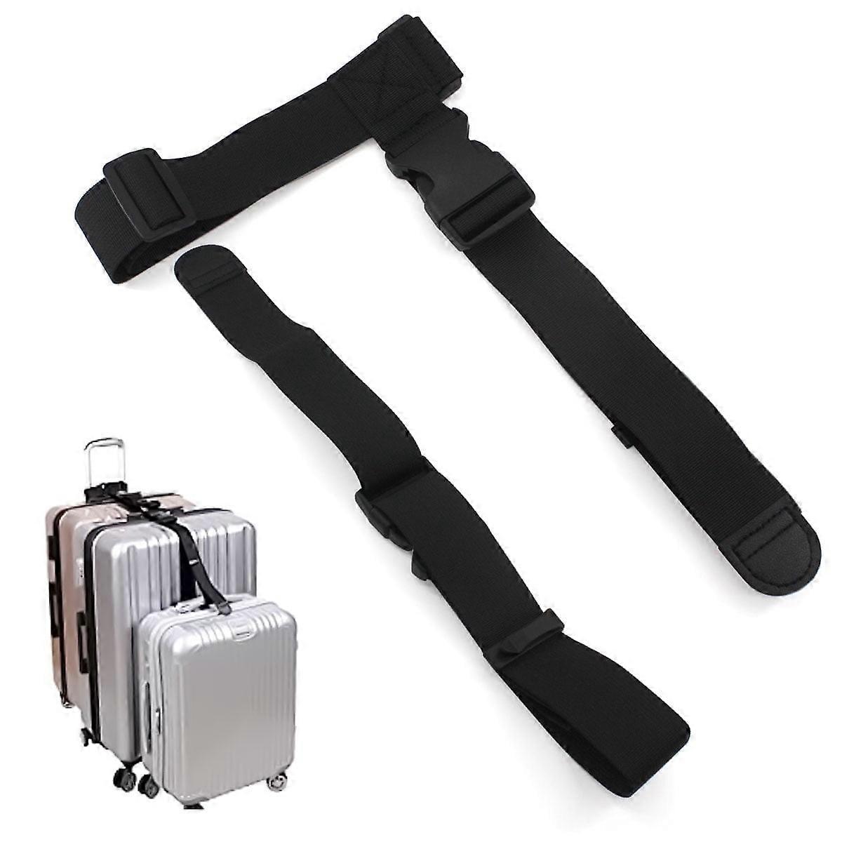 Luggage Straps for Suitcase, Multi-Adjustable Travel Attachment Accessories for Carry-On Bag Stacker
