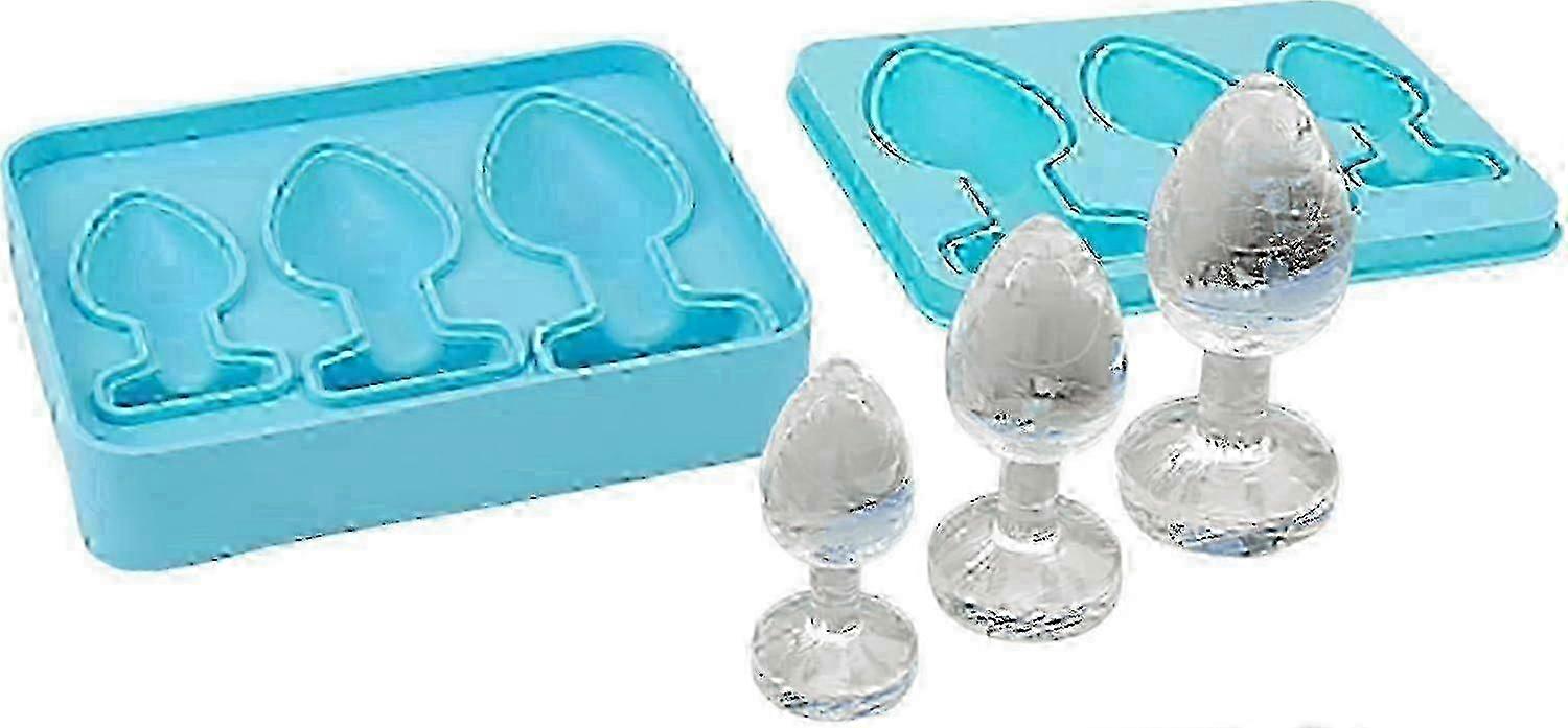 Prank Ice Cube Mold for Parties, Silicone Butt Plug Shaped Tray