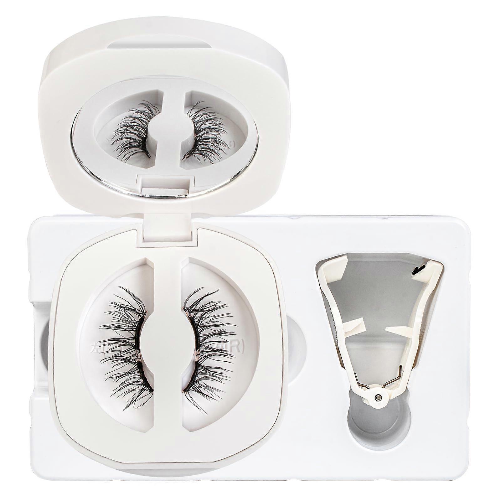 Magnetic Eyelashes with Applicator Kit, Reusable No Glue Needed Natural Look Waterproof M06