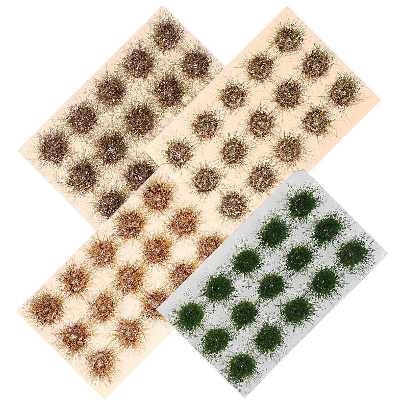 Miniature Artificial Grass for Train Layouts 16Pcs Static Grass Tuft Model