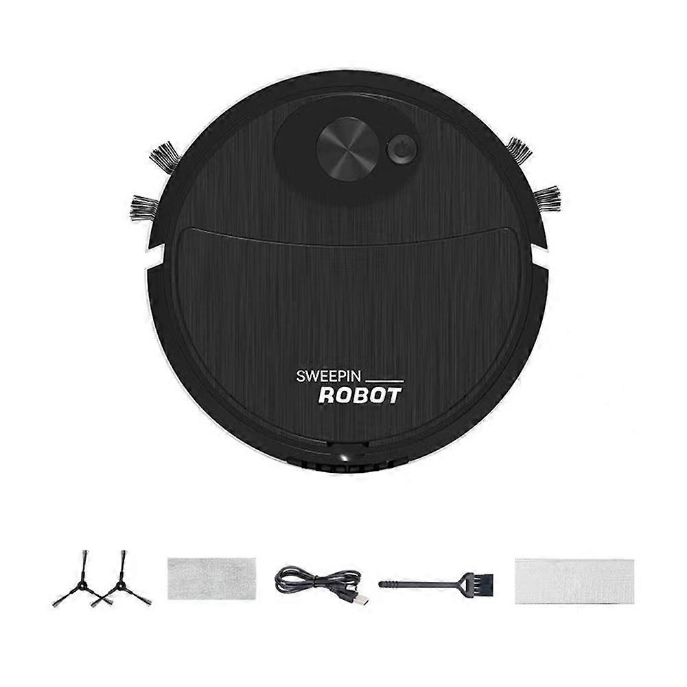 Cleaning Sweeping Robot Automatic Vacuum Robot Cleaning Machine,Black