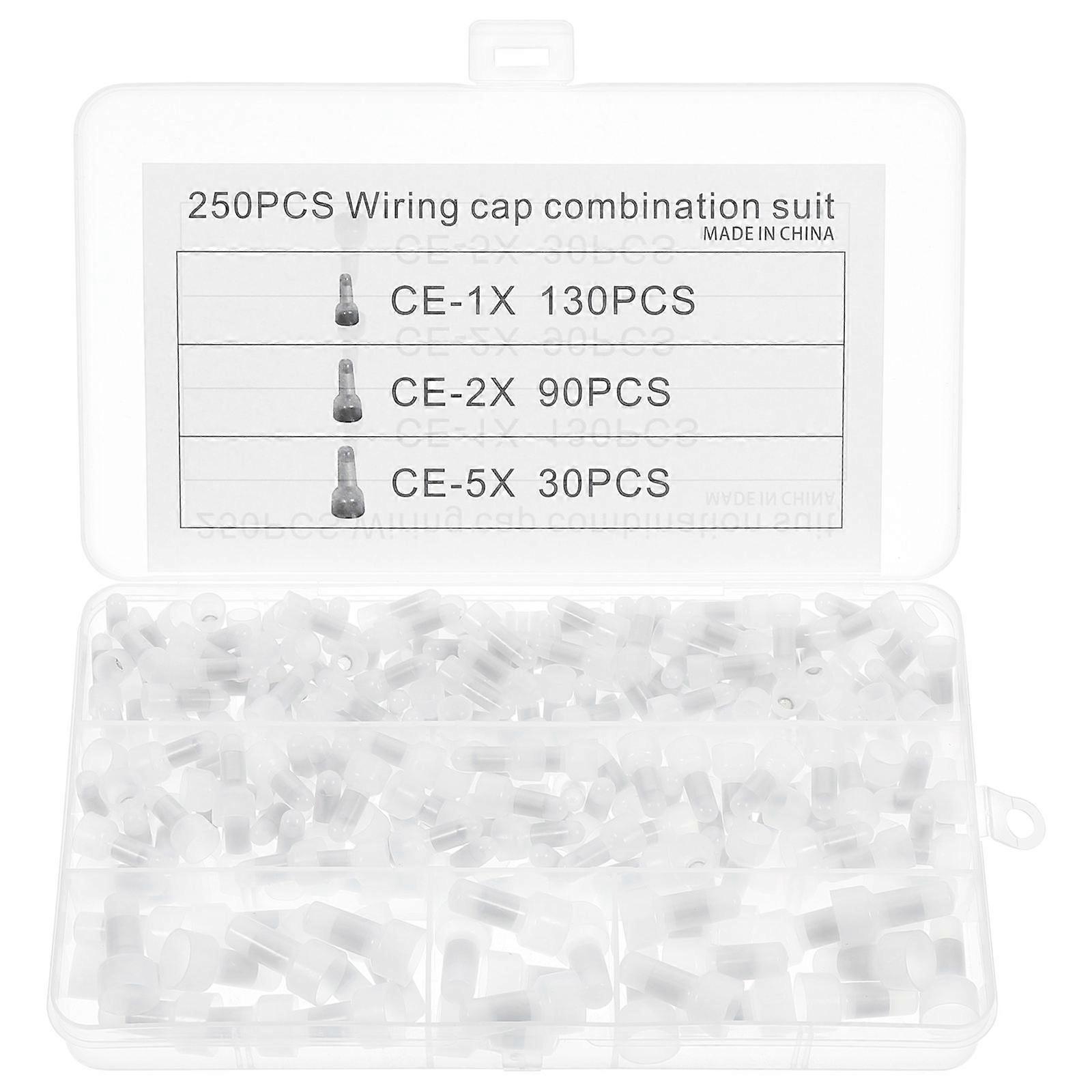 Insulated Terminal Caps Electrical Wire End Caps 4Sets for Wiring Use