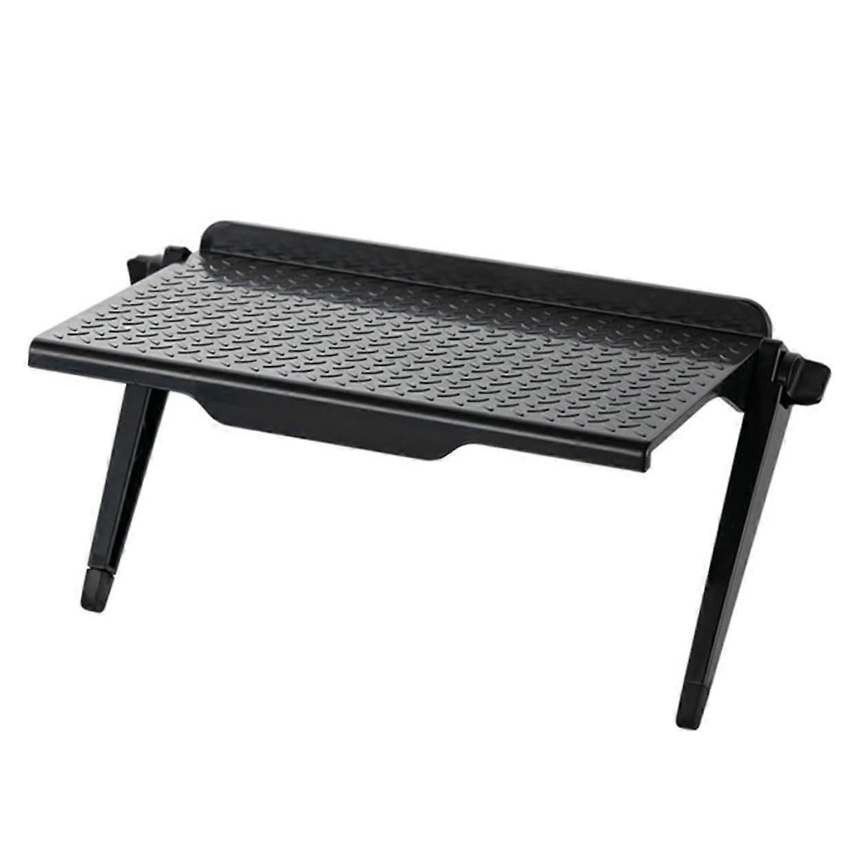 Monitor Shelf Stand Plastic Screen Storage Rack Bracket For Computer And TV With Rotary Knob Black Large Organizer