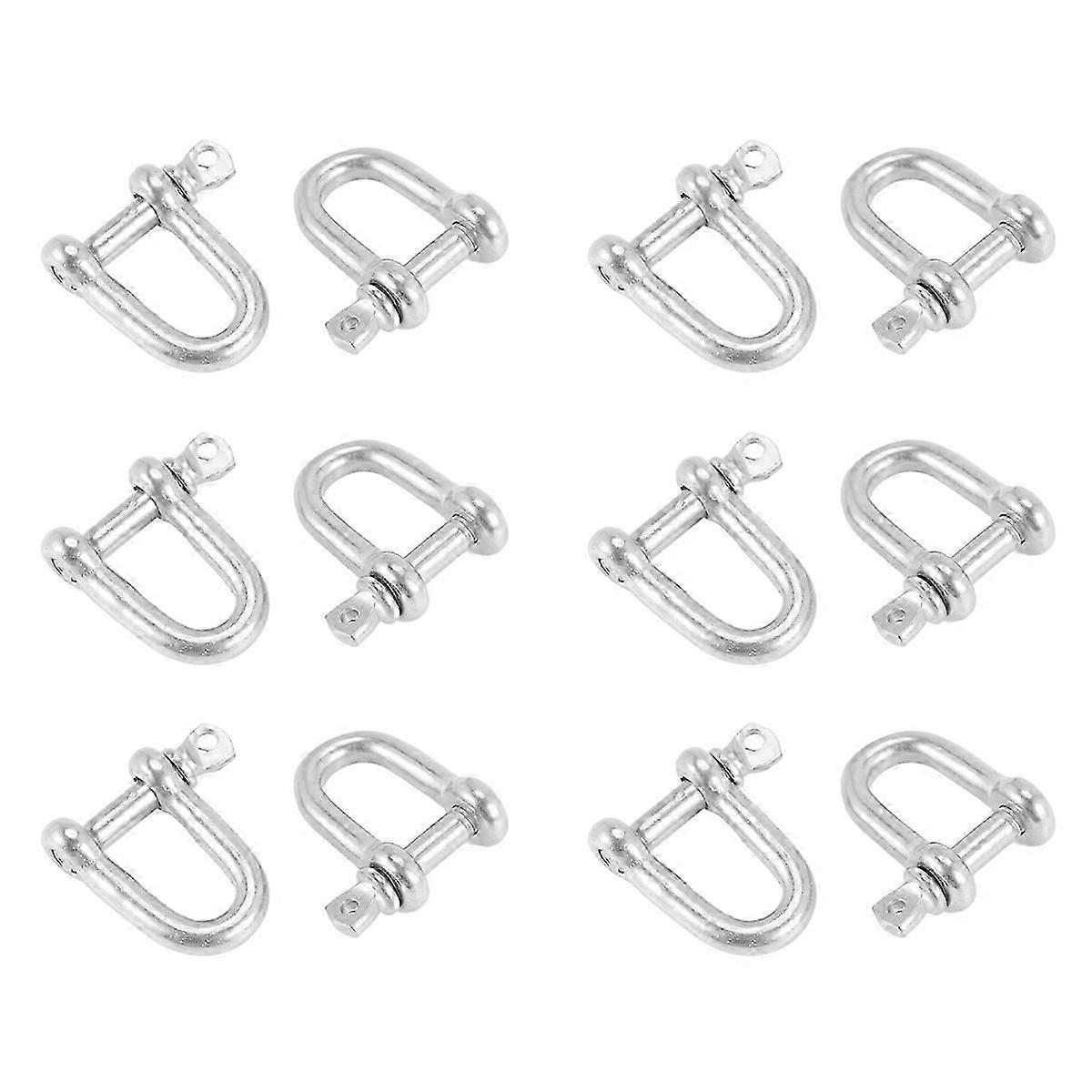 304 Screw Pin D Style Chain Dee Shackle 4mm for Rigging Pack Of 2