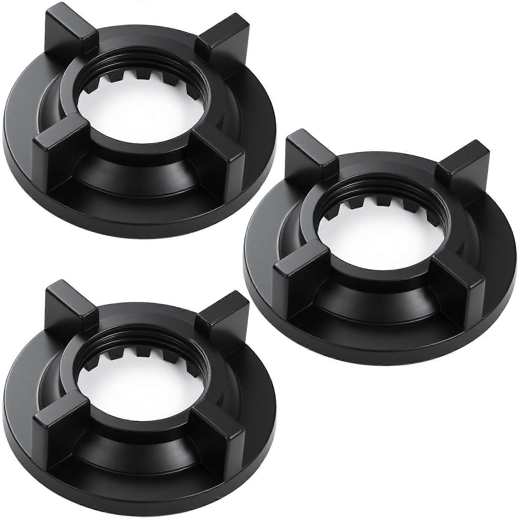 3 Pcs 1/2 Inch Black Faucet Lock Nut Set, ABS Mounting Nuts for Secure Tool Installation