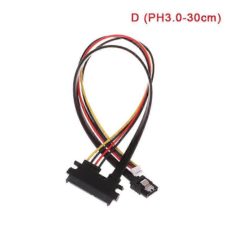 20/30/40 cm Mini 4Pin + cable d'alimentation SATA 22(15 + 7) broche vers PH2.0/3.0 disque dur lecteur optique cable de donn��es cable d'alime