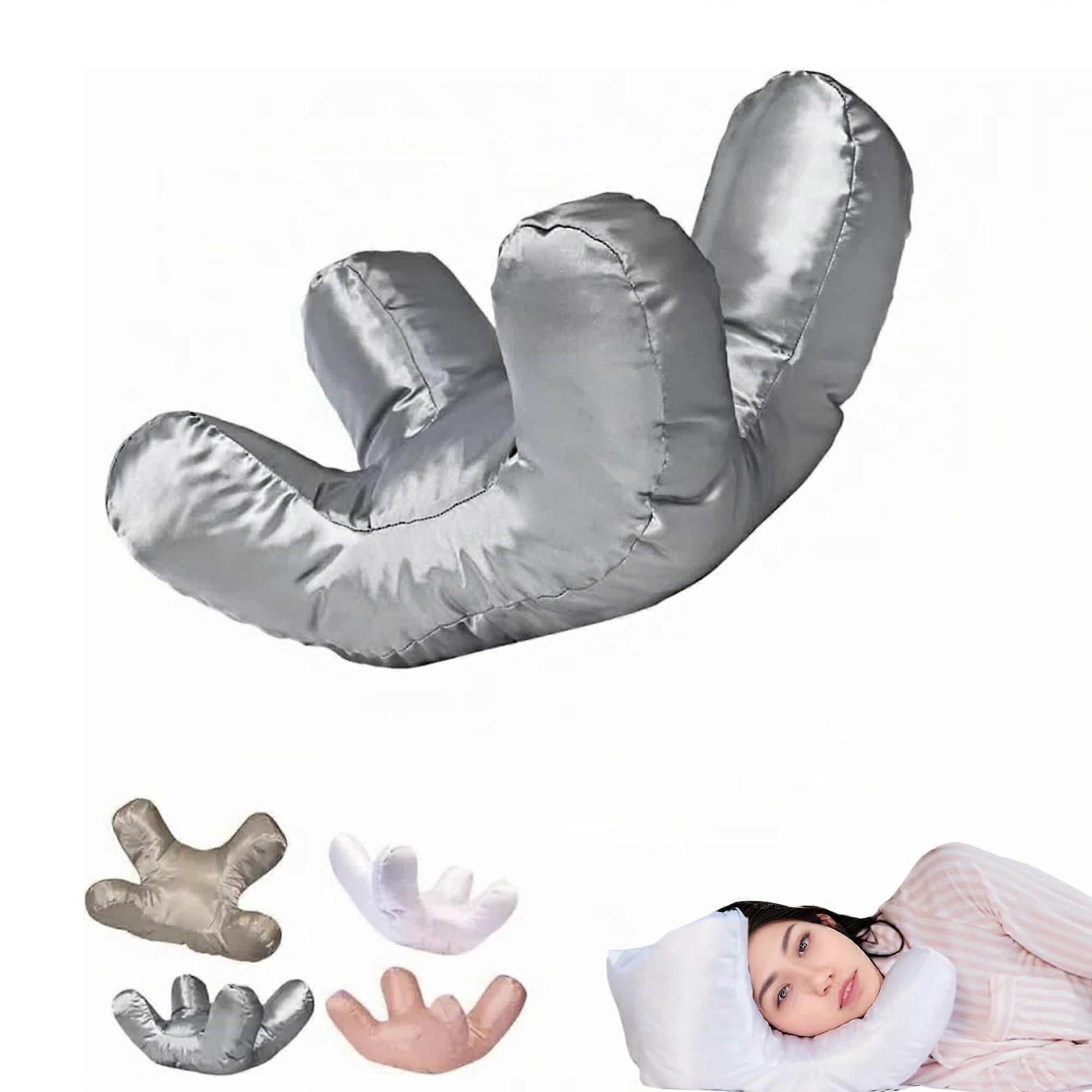 Anti Wrinkle Pillow with Wrinkle Prevention Technology for Side and Back Sleepers, Gray