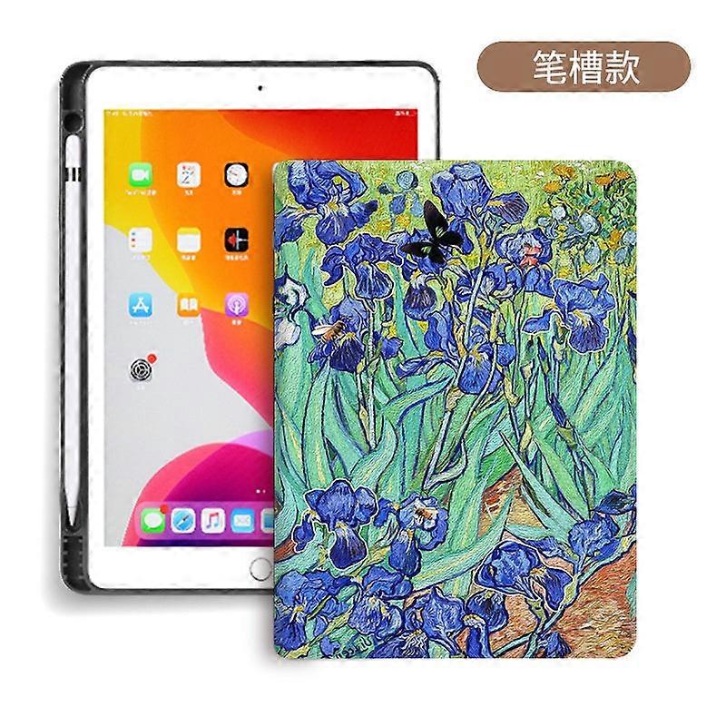 Capa elegante para iPad Pro 2020/2021/2022 de 11 polegadas com compartimento para caneta e design Iris de 8 polegadas.