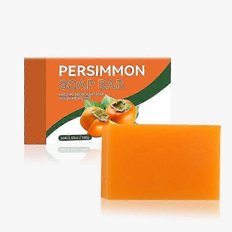 Handmade Soap Persimmon Fragrance Odor-Eliminating Natural Deep Cleansing & Refreshing Gentle Hydration Bath Soap