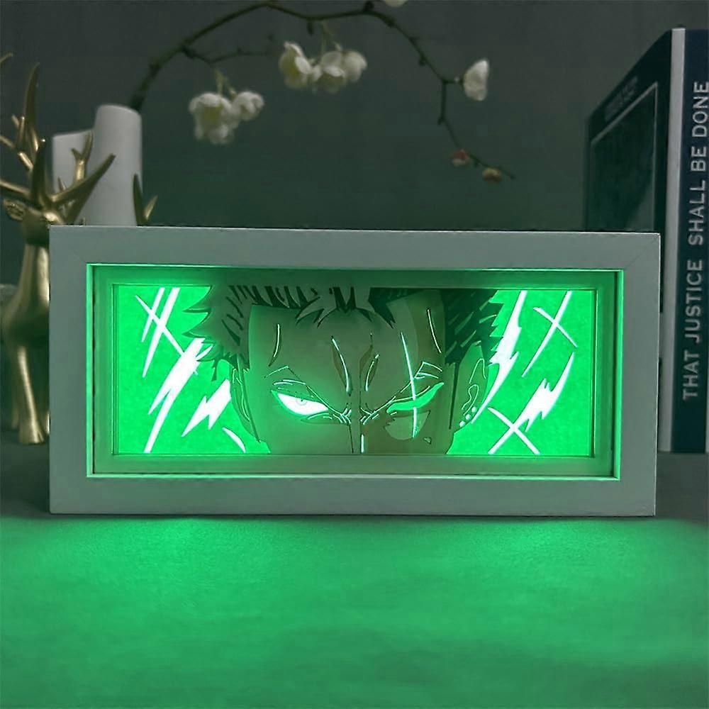 Anime LED Night Light 3D Papercut Shadow Box Lamp with Soft EyeProtecting Light for Bedroom Gift