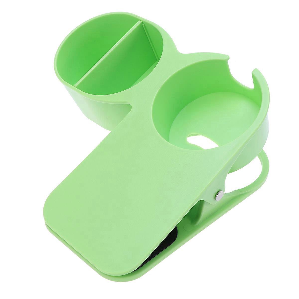 Cup Holder Clip Green Multifunction Desk Side Holder for Drinking Cup Portable