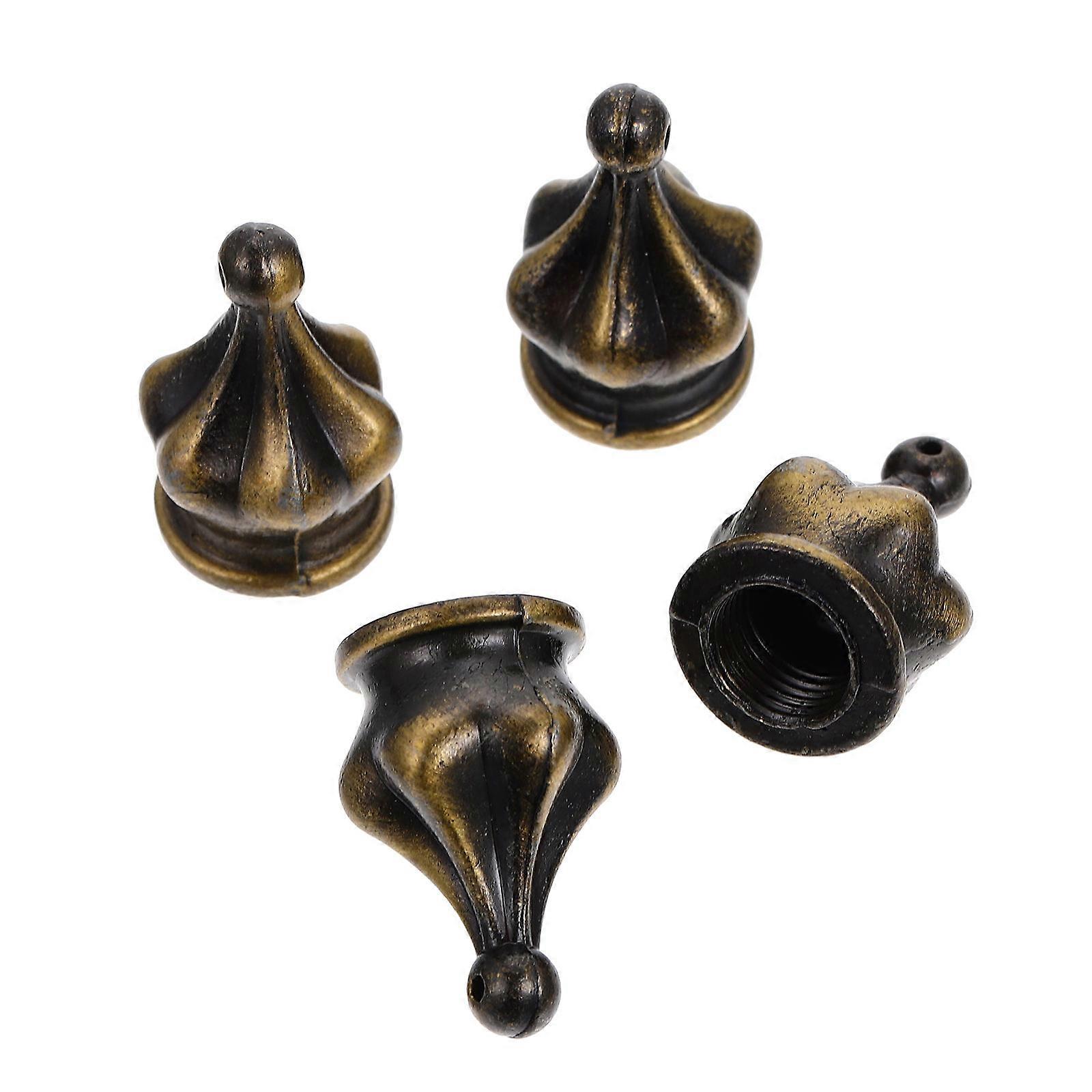 Finial for Light Study Room Zinc Alloy 4Pcs