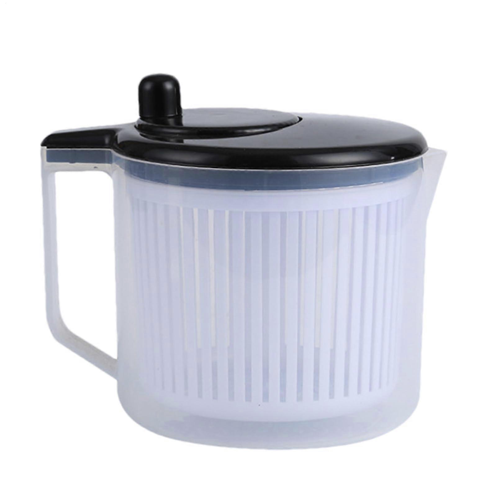 Large Capacity Salad Spinner and Vegetable Washer with Easy Grip Handle for Efficient Spin Dry