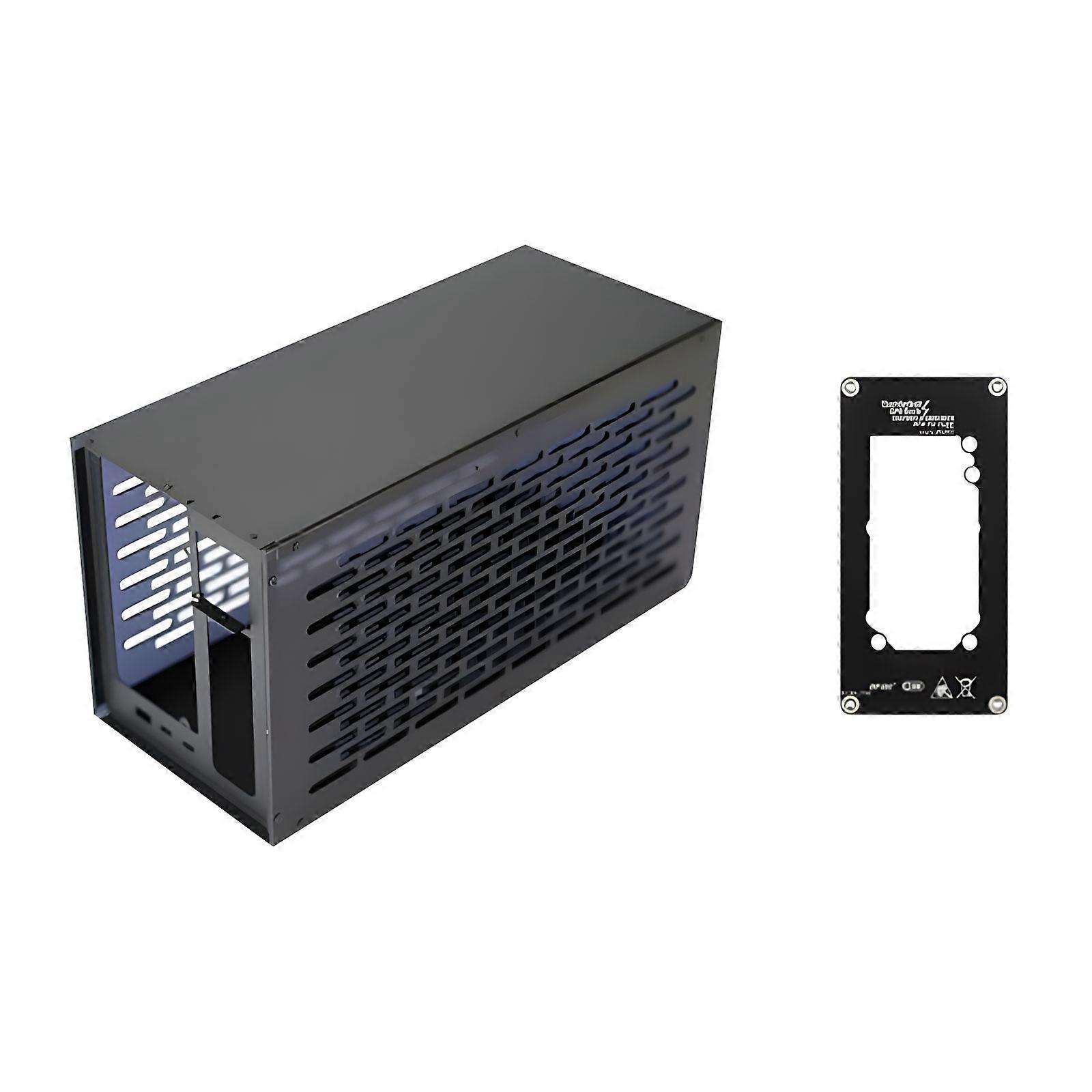 1Set Clear View GPU Dock Case TH3P4G3 Metal Housing Box Boosting Computer Graphics Power Constructed with Durability Multicolor