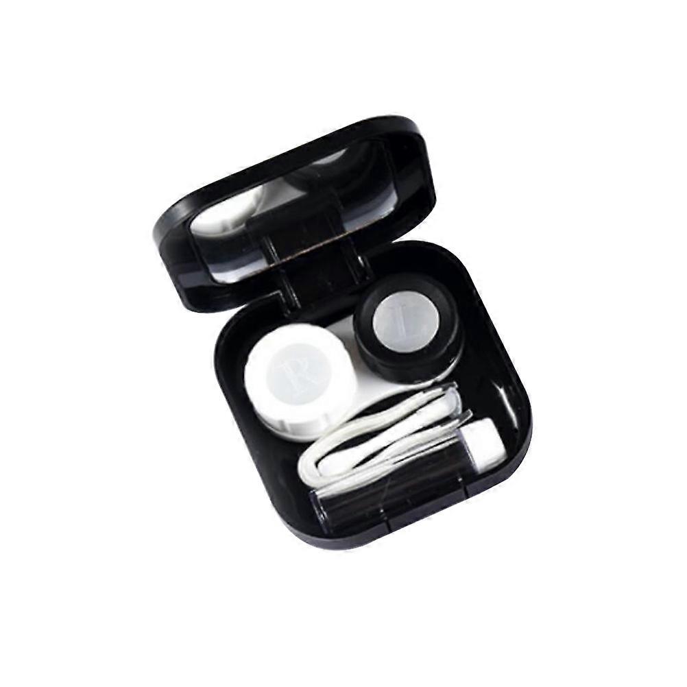Lens Case Box Mini Travel Container for Storing Use 1Pcs Black