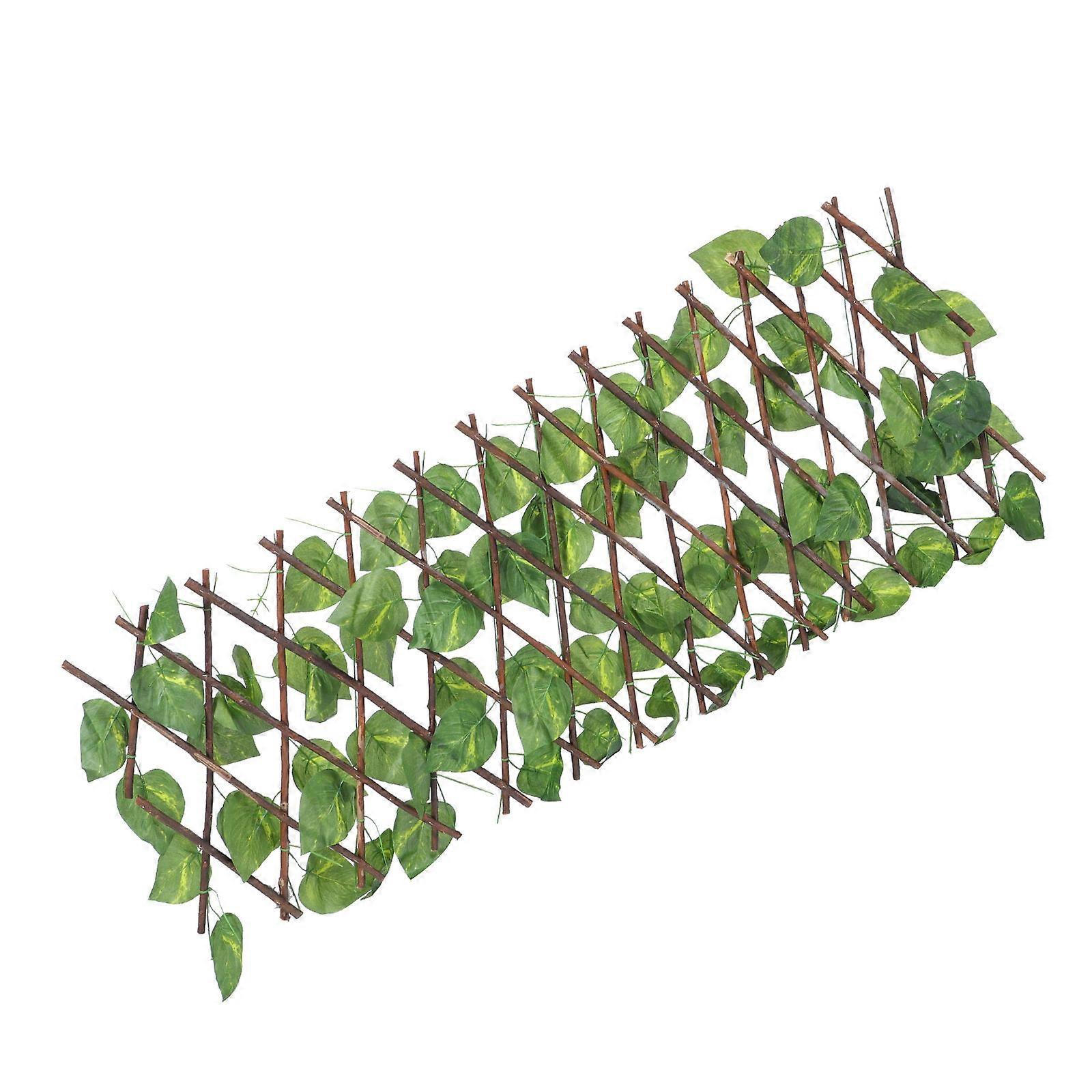 Green Leaf Fence Ornament for Decoration Artificial