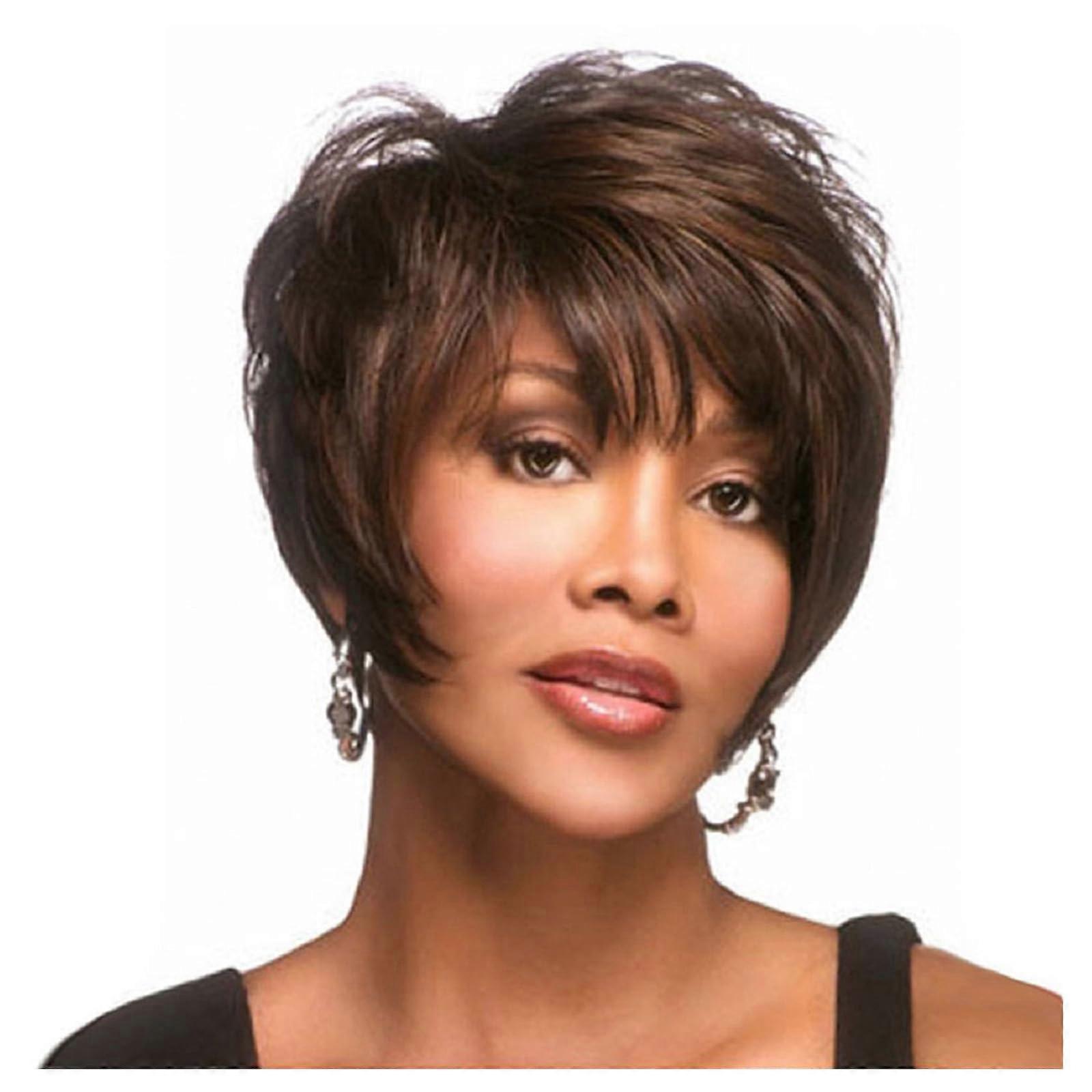 Short Pixie Wig for Women with Adjustable Fit and Lightweight Breathable Cap in Gray