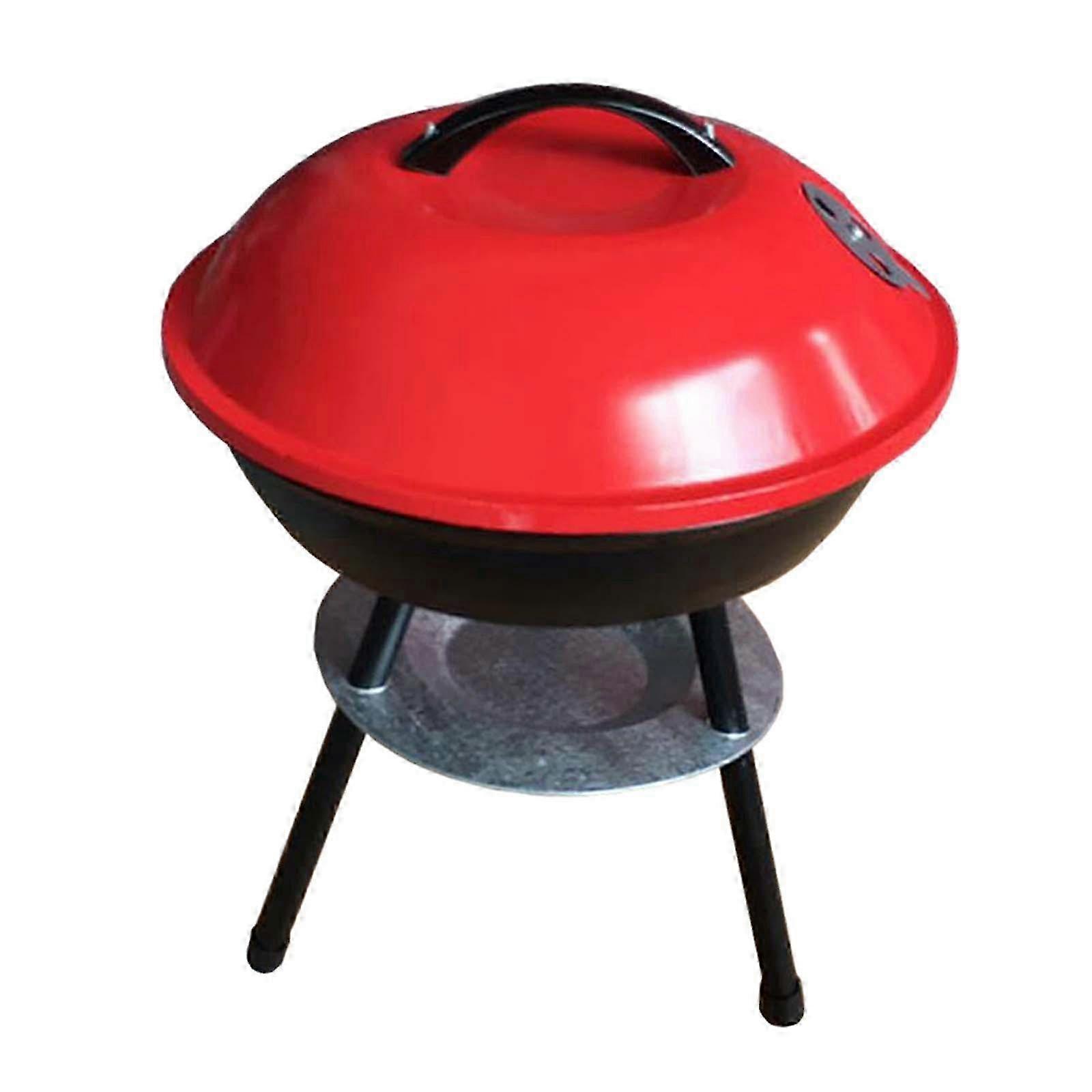 26-27 Portable Charcoal Grill Tabletop Stable Triangular Legs for Yard Patio Party