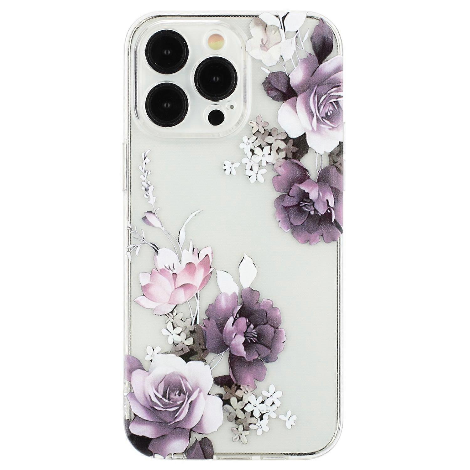 For iPhone 15 Pro Cover Soft TPU Pattern Printing Lightweight Phone Case