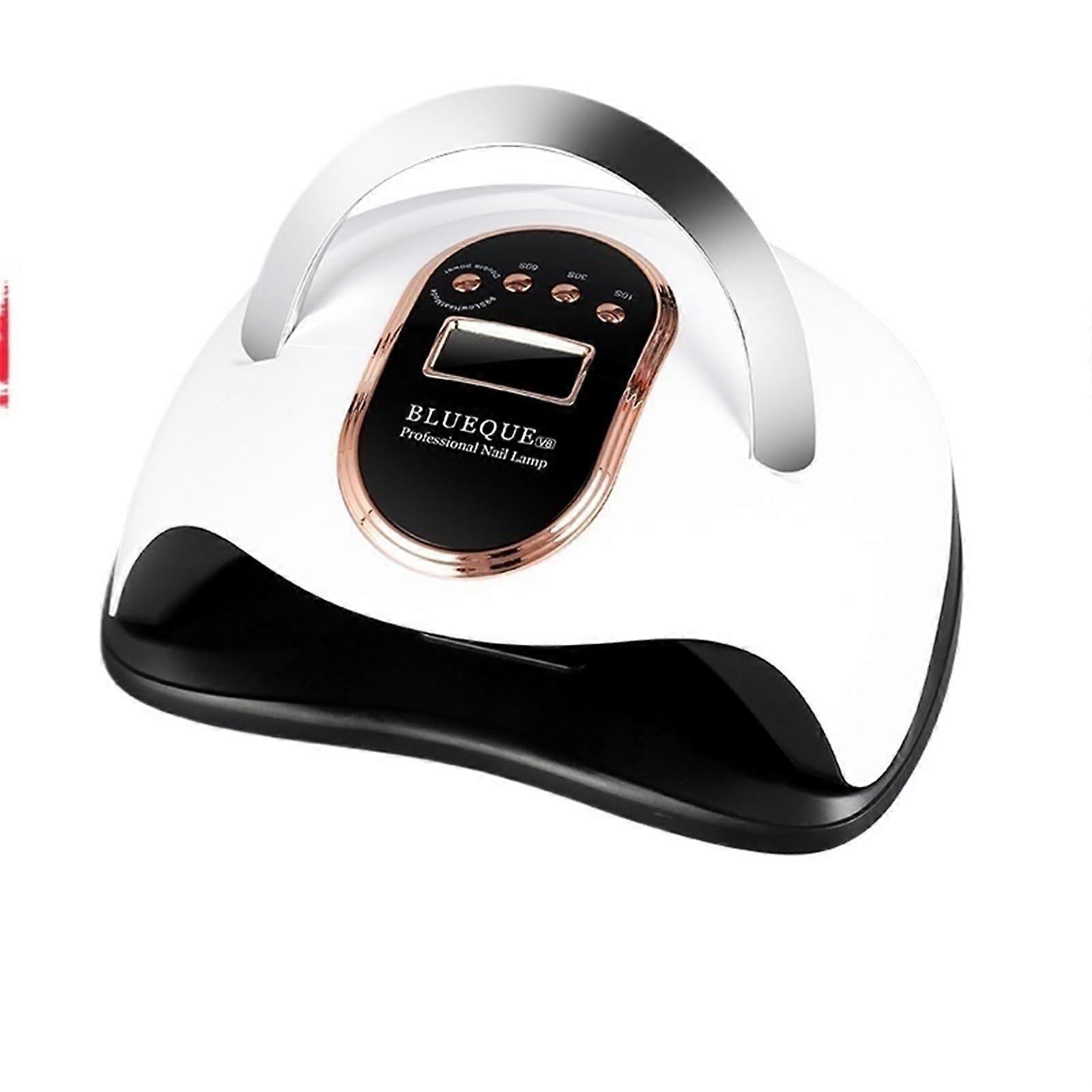 168W UV LED Nail Lamp with Smart Sensor and Fast Gel Curing, Removable Base Plate, US Plug