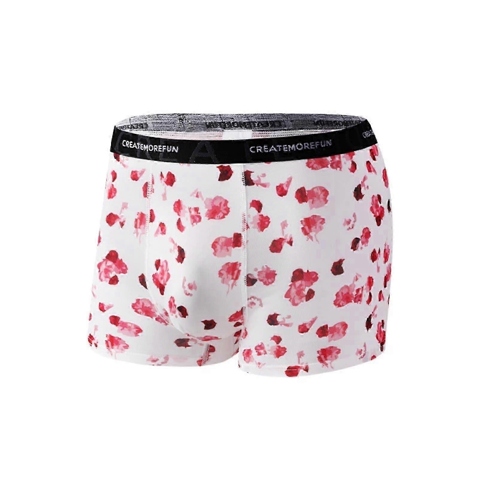 Men's Ice Silk Boxer Briefs, Summer Thin Underpants, Stylish Trunks