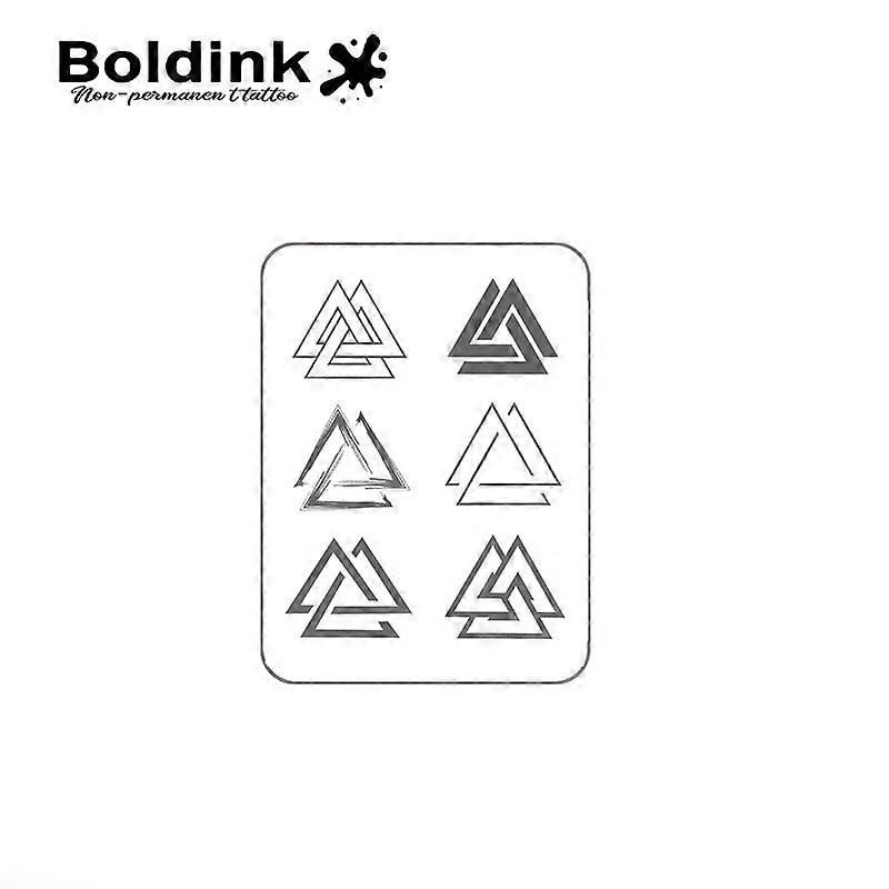 Geometry Temporary Tattoo,Lasts To 15 Days New Technology Magic Waterproof Semi Permanent Sticker.