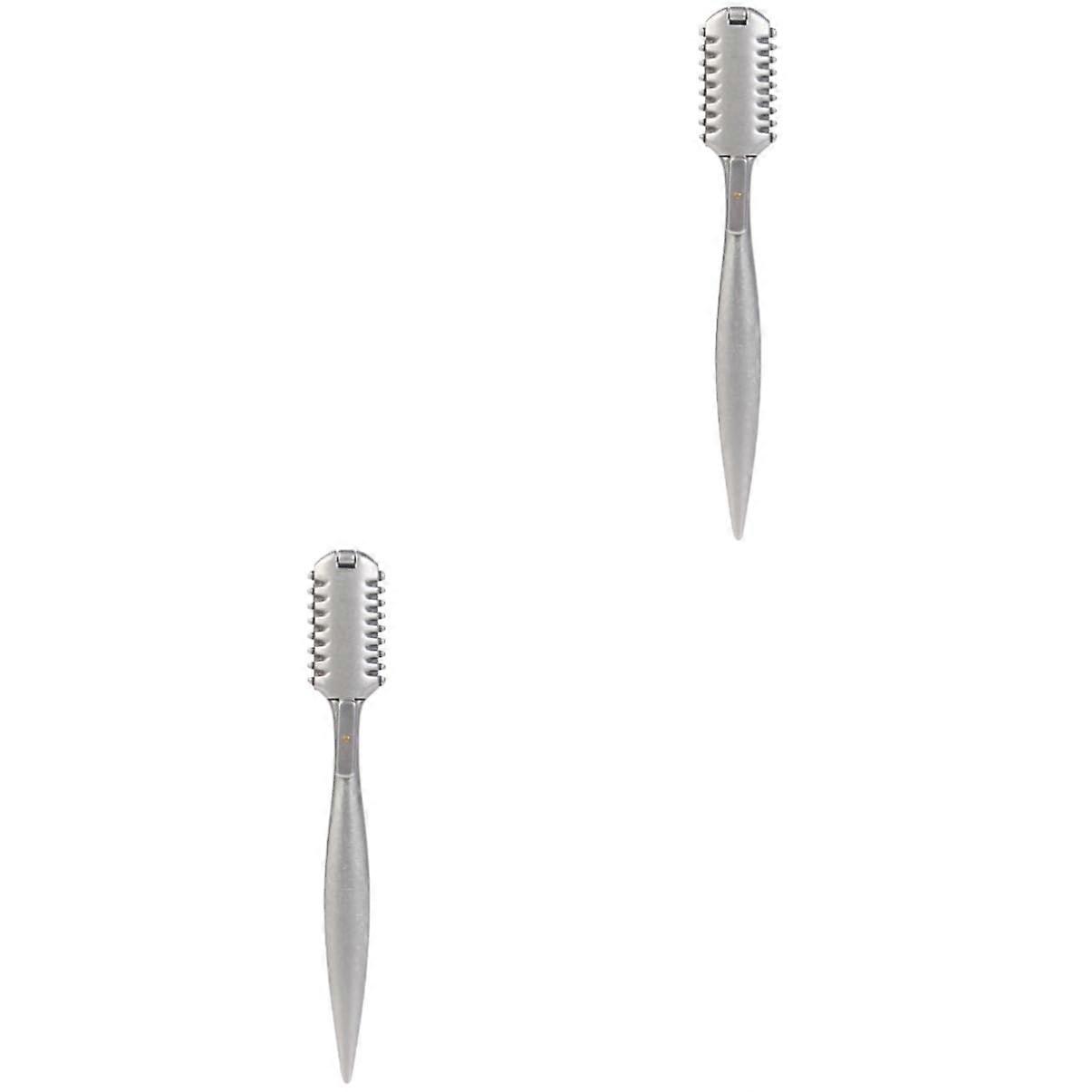 Hair Cutting Comb Set with DualSided Cutting, Precise Thinning, Durable Alloy Build, 2pcs