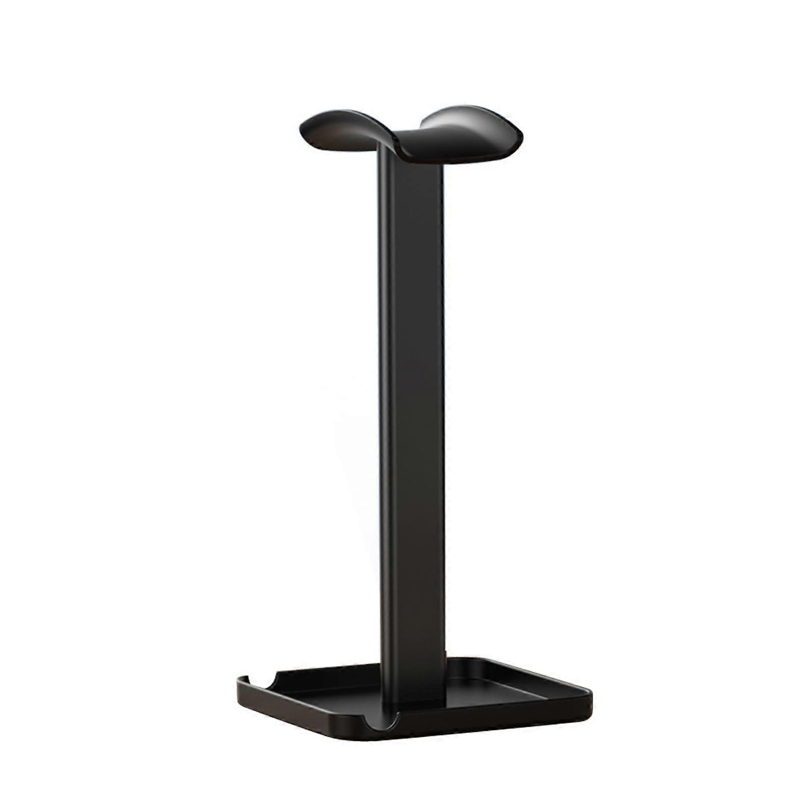 Headphone Stand for Desk with Sturdy Scratch Headset Holder and SpaceSaving Organizer Black