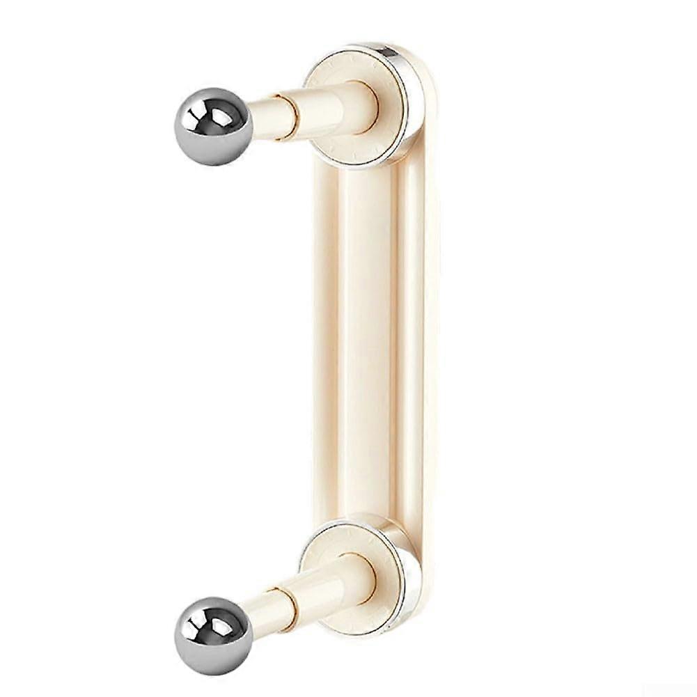 Wall Mounted Clothes Rack with Adjustable Telescopic Double Rod, NoDrill Bathroom and Kitchen Hanger