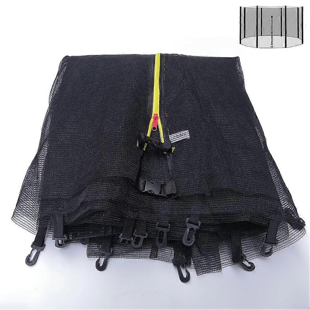 Universal Replacement Trampoline Safety Net with Double Zipper and Buckle for 616ft Round