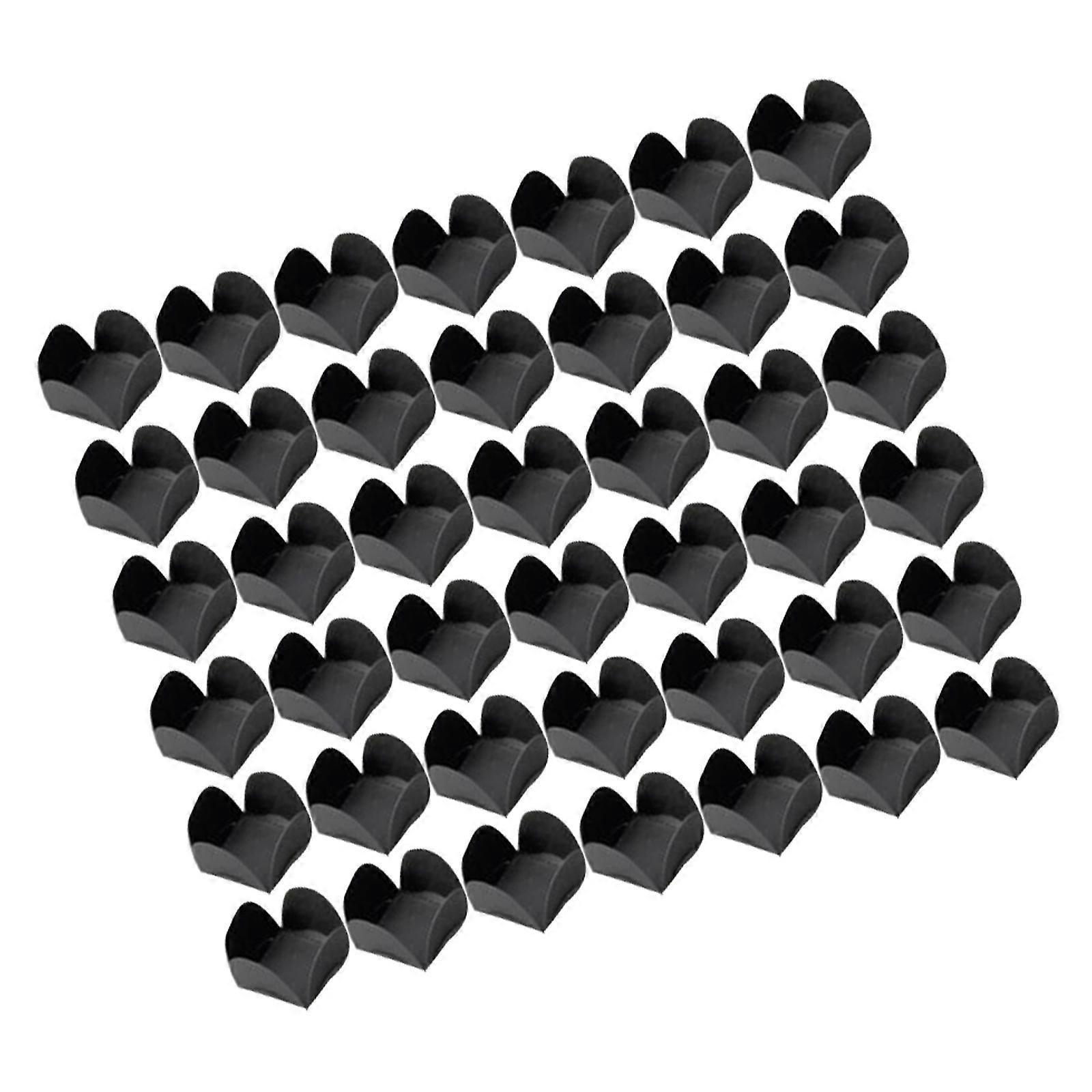 Chocolate Paper Candy Cups for Candy 200Pcs Black Dessert Base Wrappers
