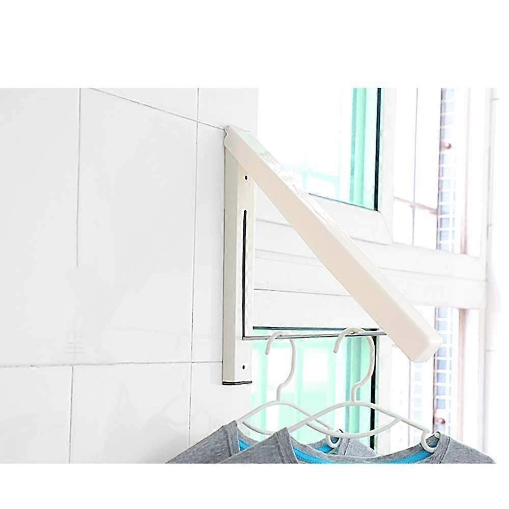Retractable Clothes Drying Rack Wall Mounted Folding Hanger for Laundry Room and Balcony Storage