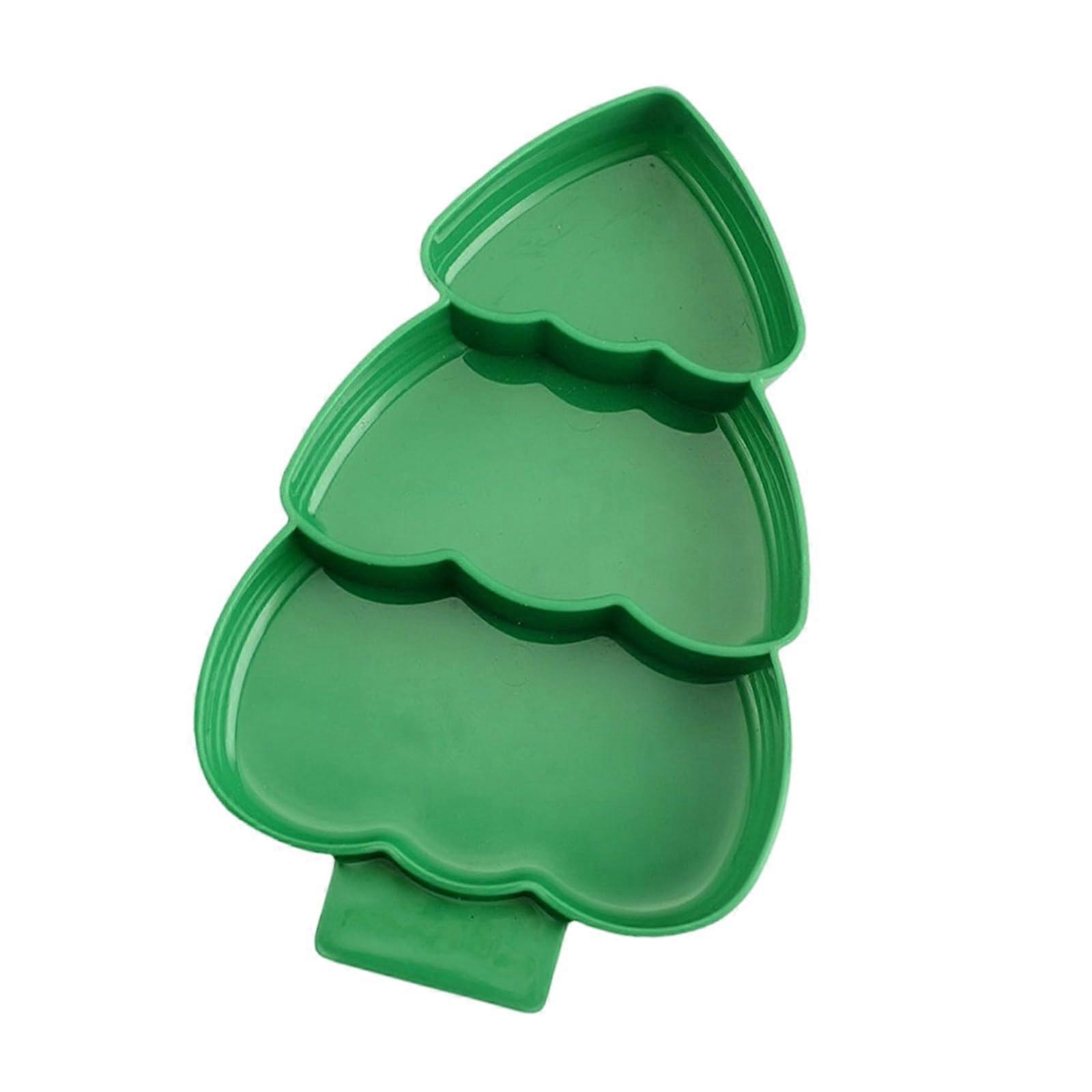 Christmas Tree Platter with Multiple Compartments, Food Grade, Dishwasher Safe Holiday Serving Tray