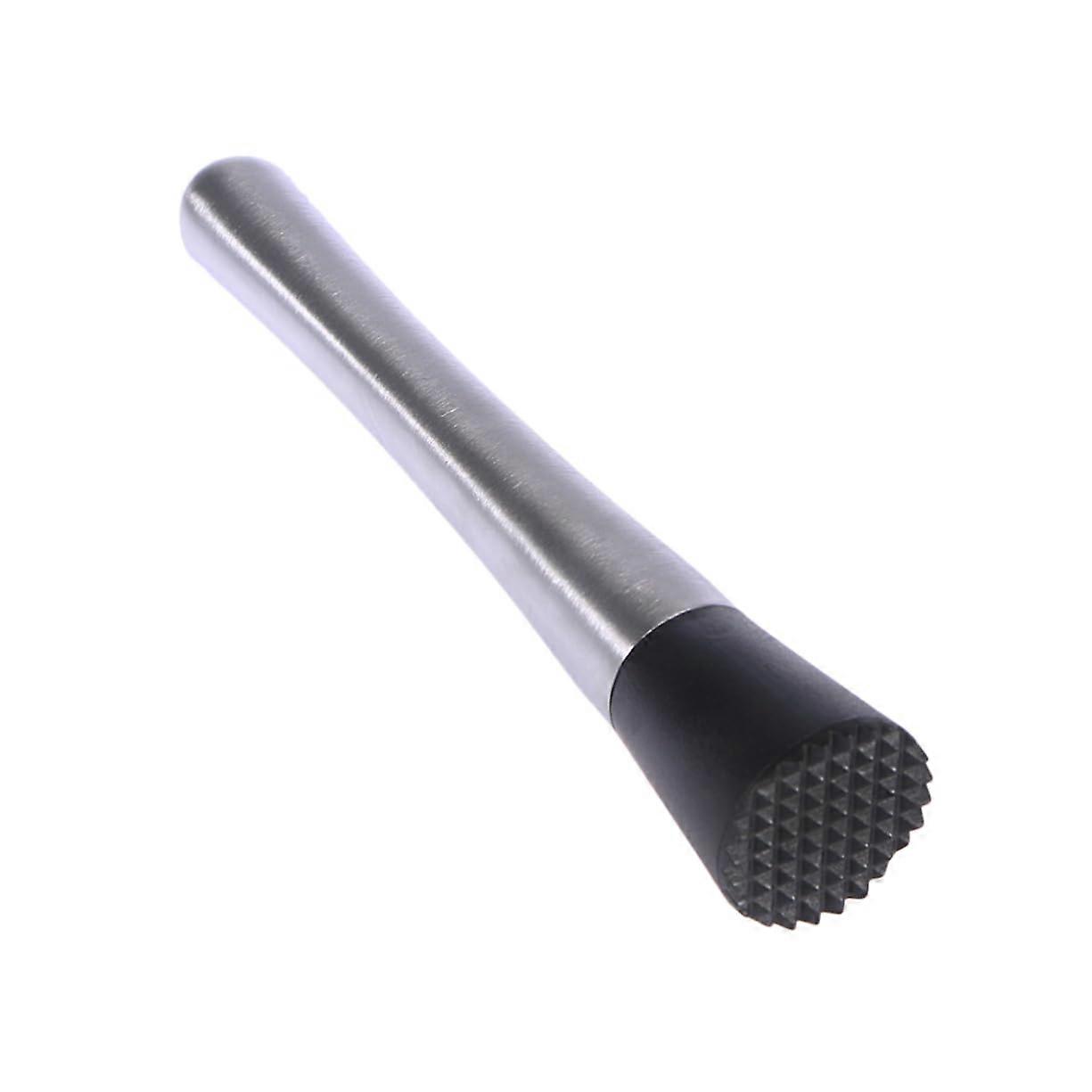 Stainless Steel Cocktail Muddler with Long Handle for Drinks Mixing and Citrus Mashing