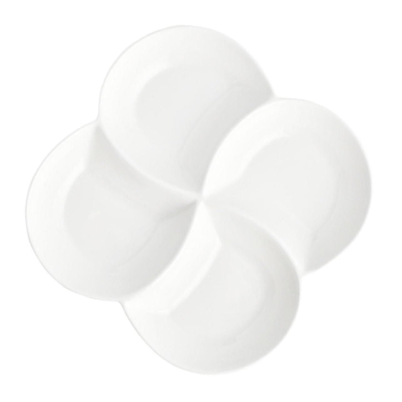 Ceramic Divided Serving Plate with 4Compartment Design for Portion Control and Appetizers