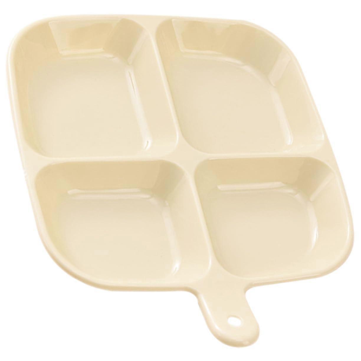 Divided Dinner Plates Plastic Compartment Tray Microwave Dishwasher Safe Portion Control Multicolor