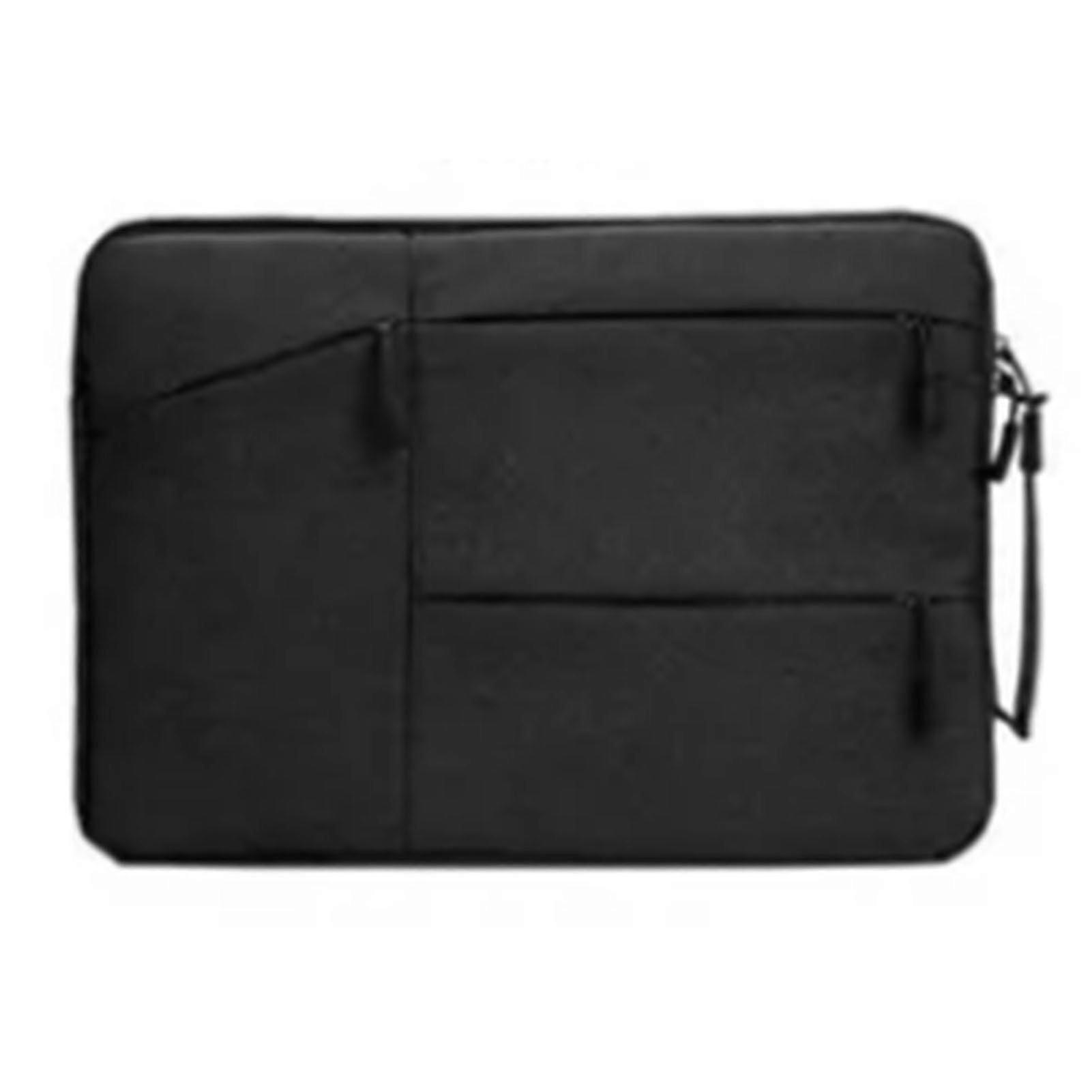 Waterproof Laptop Sleeve Black Multiple Zipper Notebook Computer Tablet Carrying