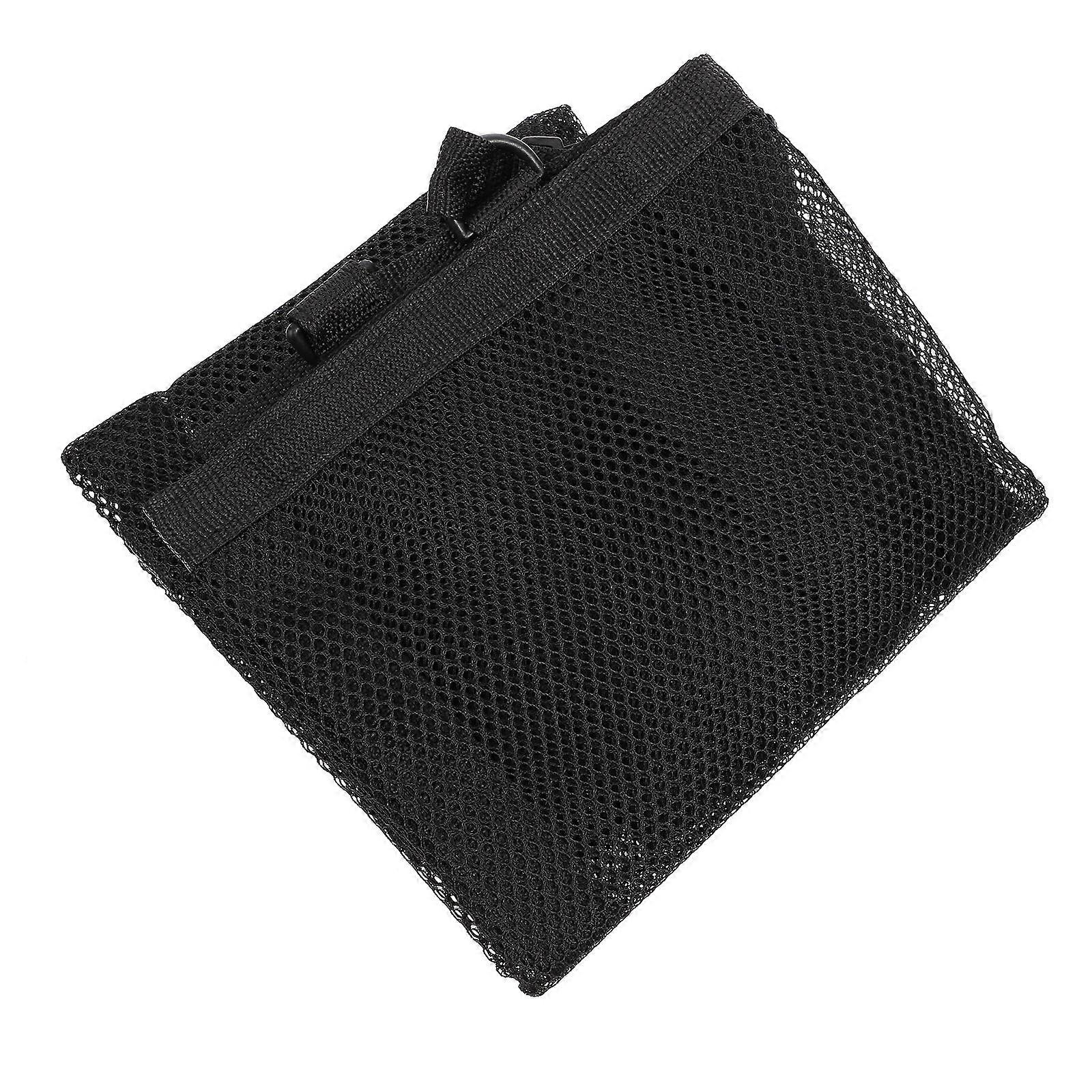 Car Ceiling Storage Net Pocket for Car Use Folding Black Mesh 2Pcs