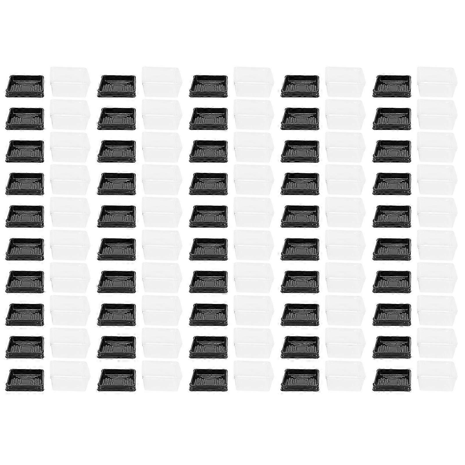 Cake Wrapping Boxes Dessert Containers Home Shape Transparent Sealing Effect 50Pcs