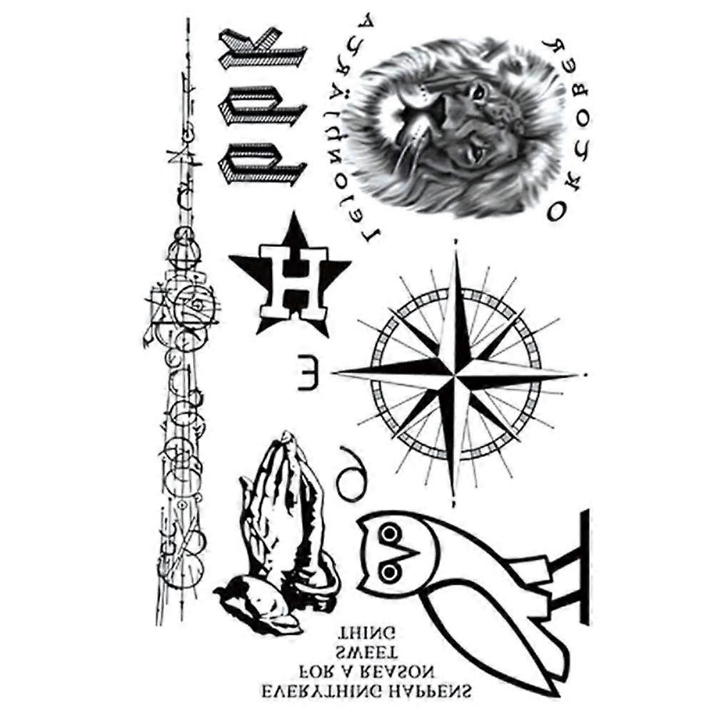 White Bone Rose Waterproof Temporary Tattoos for Adults Long Lasting Easy Apply and Remove