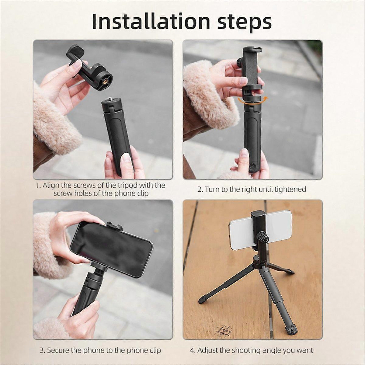 Mini Selfie Tripod Portable Tabletop Camera Phone Tripod