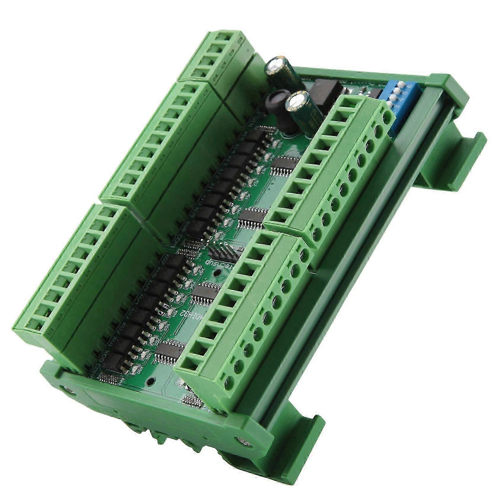 32Ch PNP Isolated Digital Input RS485 Modbus Rtu Controller DC 12V 24V PLC Switch Quantity Acquisition Board(with Case)