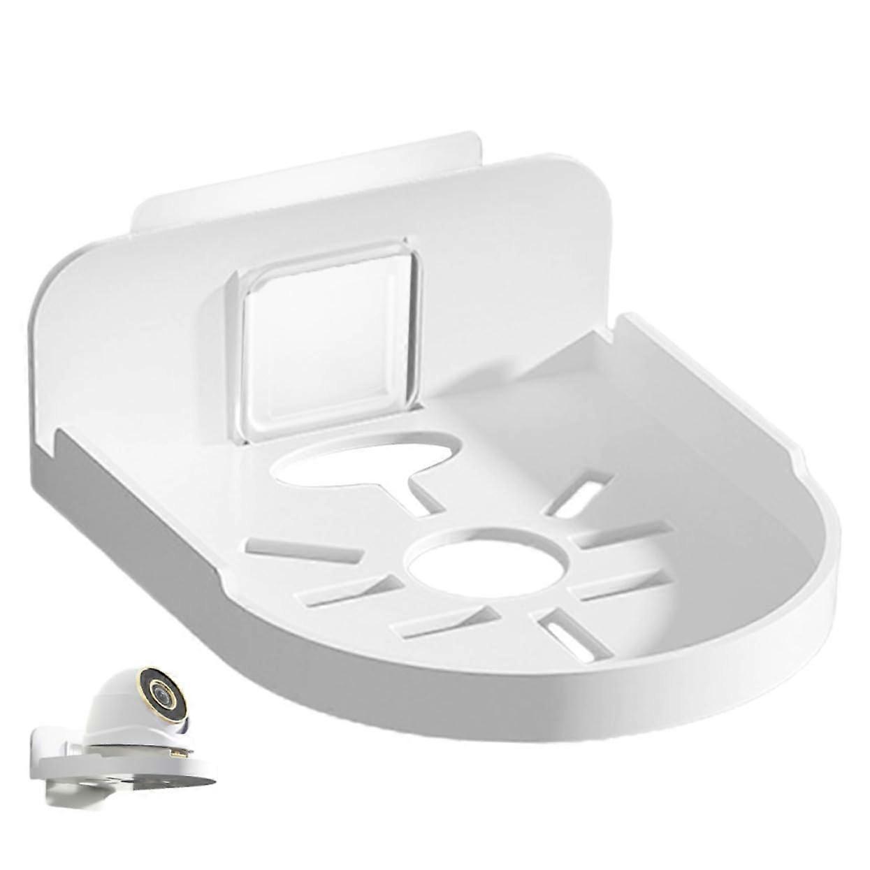 Clear Wall Mounted Shelf No Drill Floating Rack for Speakers and Small Electronics Storage