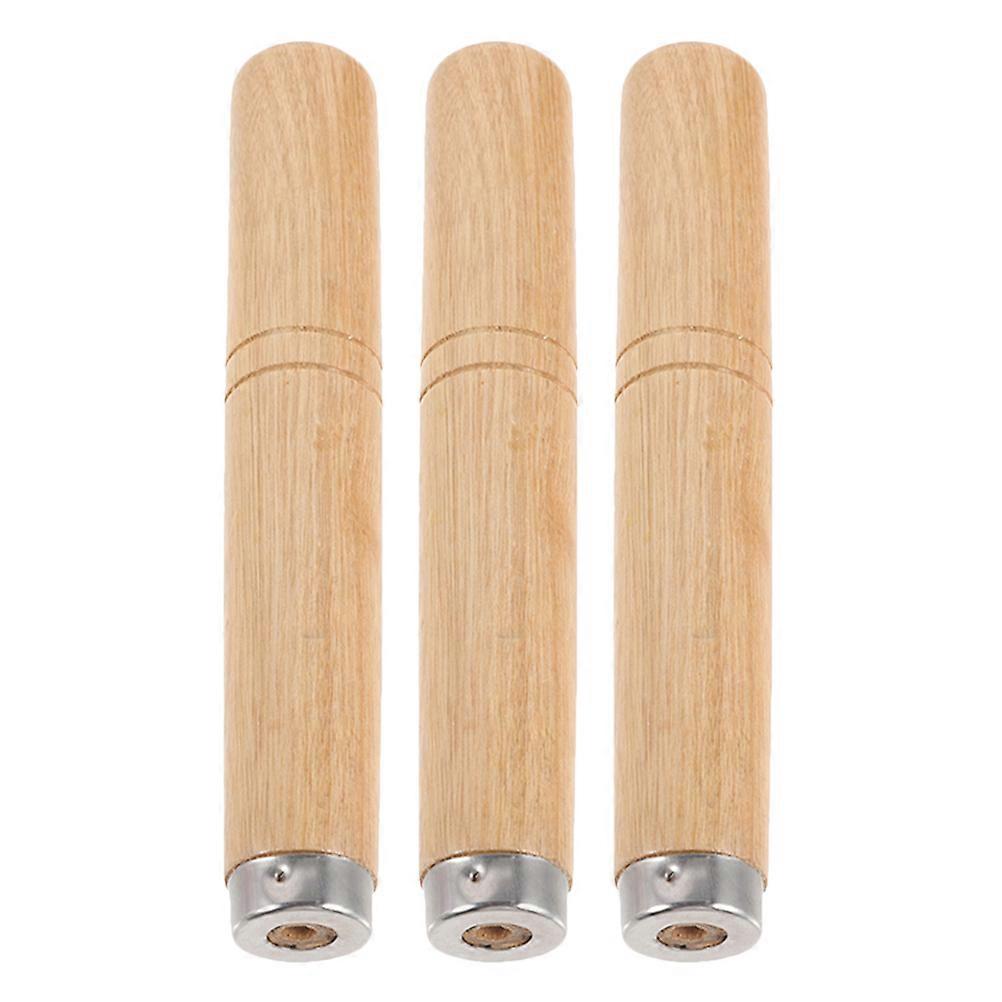 Detachable Solid Wood Handle for Spatula with Versatile Compatibility 3Pcs