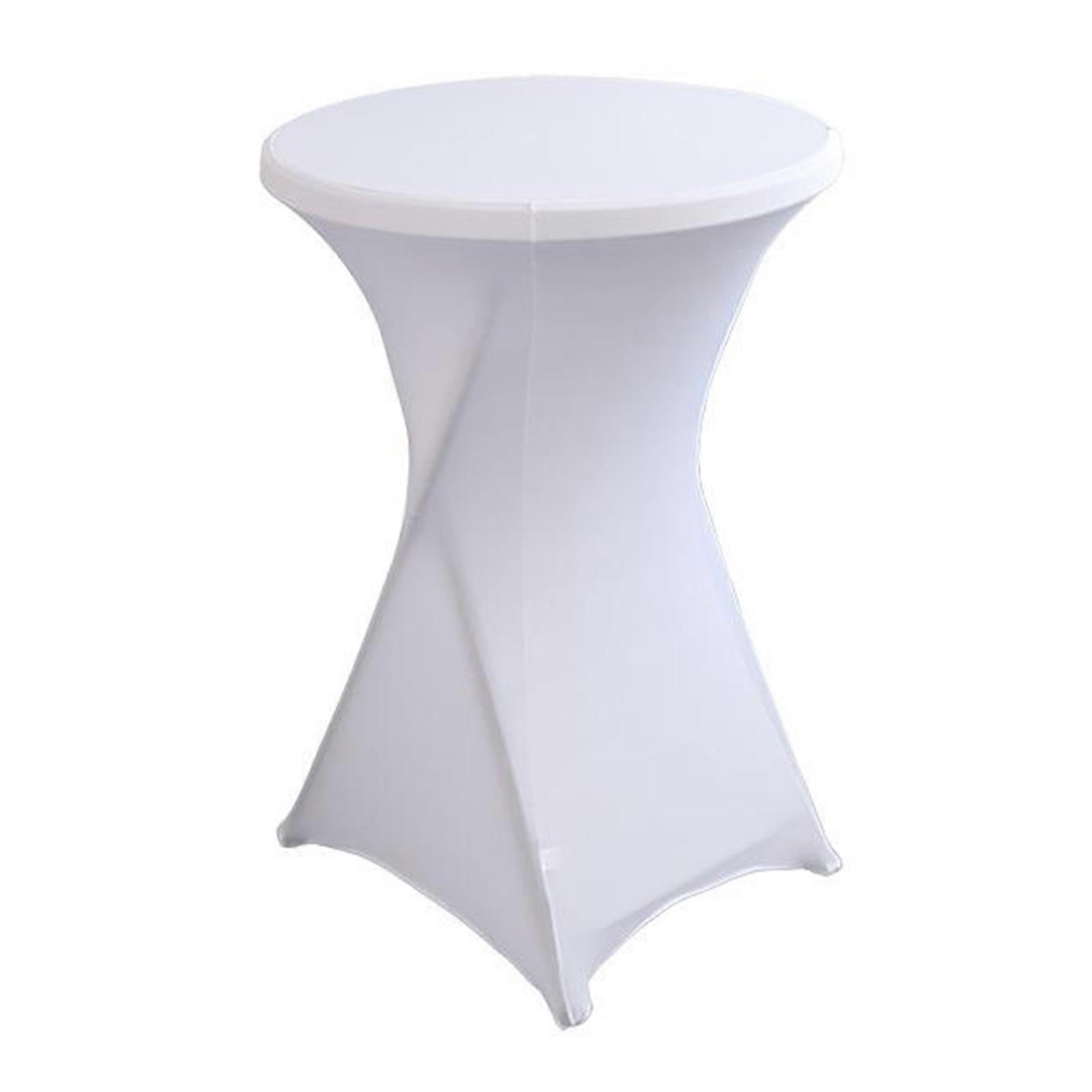 Cocktail Table Cover Solid Color Design High Elastic Oil-Proof Universal Fit Simple Installation