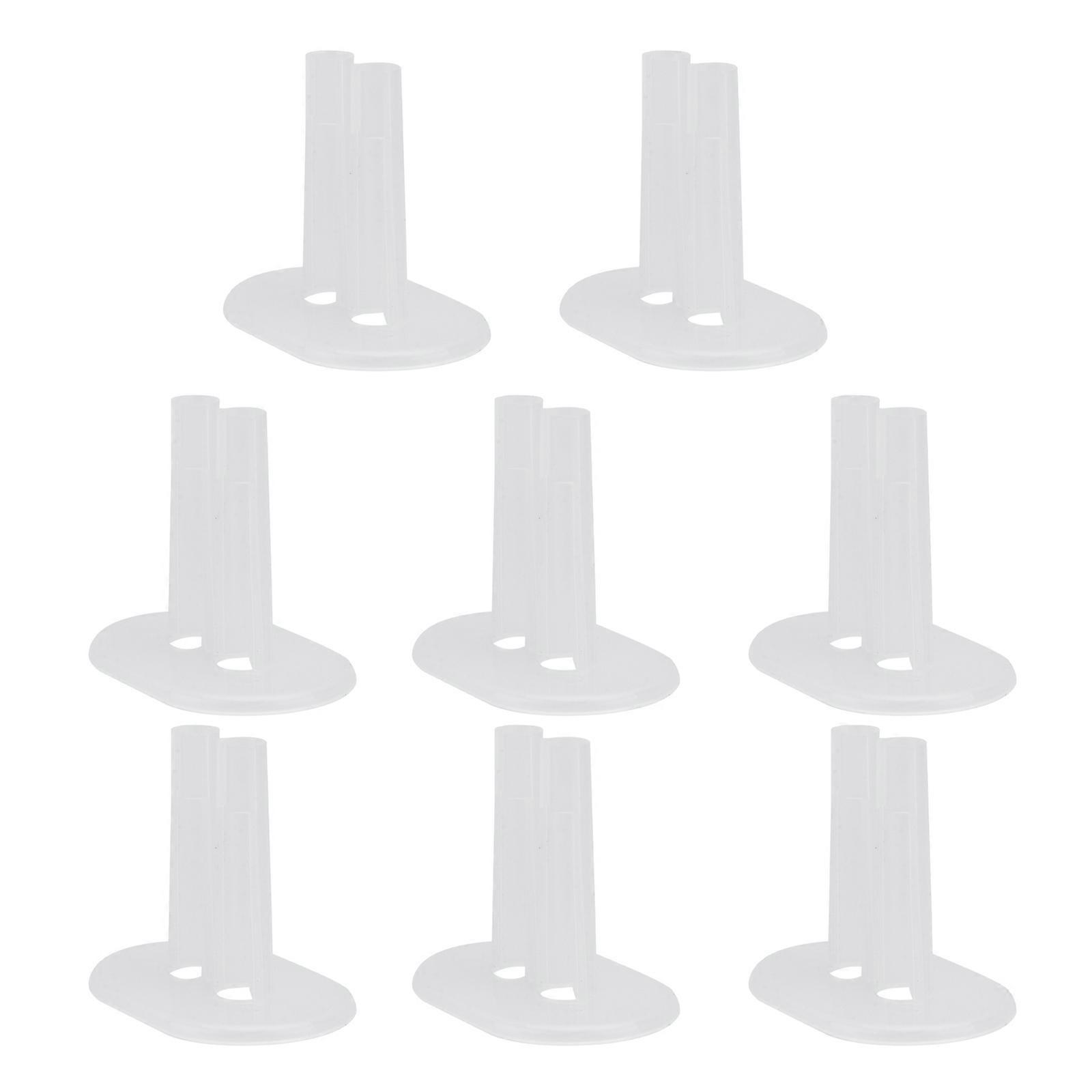Doll Model Stand Transparent Plastic Display Support for Decoration 8Pcs