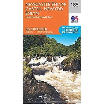 OS Explorer carte (185) Newcastle Emlyn, Llandysul et Cynwyl Elfed