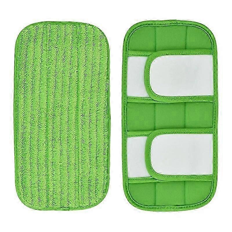 2PCS Wet/Dry Flat Mop Cloth Microfiber Floor Mop Replacement For Swiffer Sweeper Machine Washable Easy To Replace