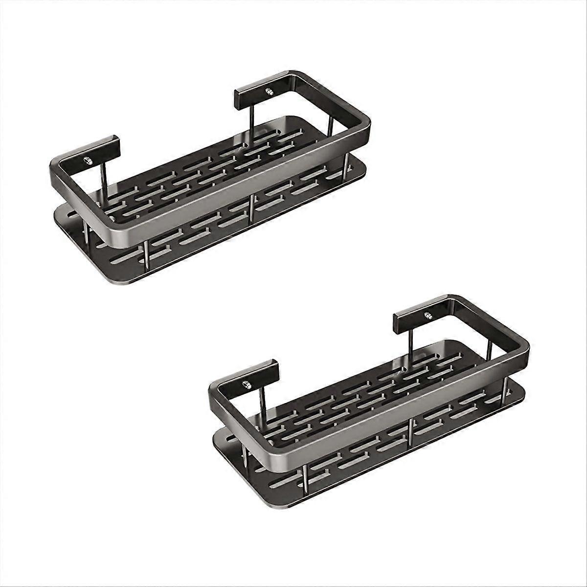 Bathroom Shelf Triangular Shelf Punch-Free Corner 2 pcs